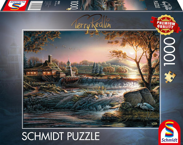 Schmidt Spiele 58545 Lumini în sălbăticie, Terry Redlin, puzzle jigsaw 1000 piese, multicolor