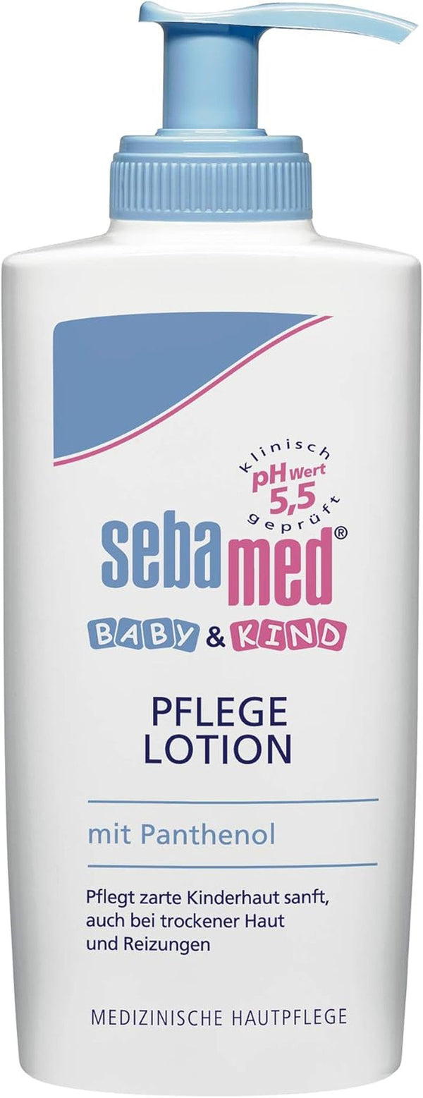 Sebamed Baby and Child Care Lotion with Panthenol, 2-pack, 2 x 200 ml, îngrijește delicat pielea delicată a copiilor, de asemenea pentru pielea uscată și iritații