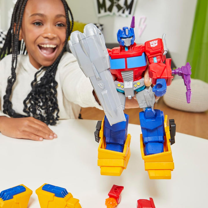 Transformers Mixmashers Optimus Prime Personalizabil Deluxe Action Figure & Accesorii