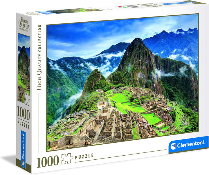 Clementoni 39604 Machu Picchu - Puzzle 1000 piese de la 9 ani, Puzzle colorat pentru adulți cu culori îndrăznețe, Joc de îndemânare pentru întreaga familie, Idee frumoasă de cadou