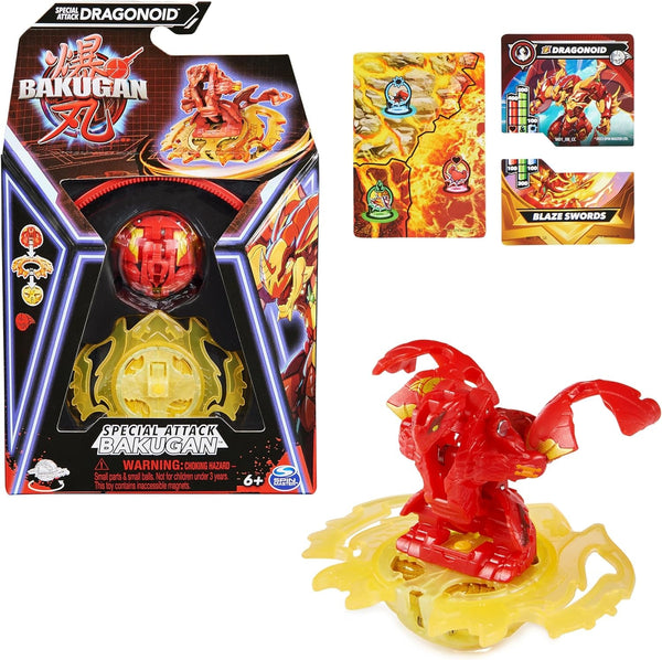 Bakugan 3.0 Special Attack 1-pack, Figurină de acțiune personalizabilă cu card de personaj de colecționat, Variante diferite, Pentru copii cu vârsta de peste 6 ani