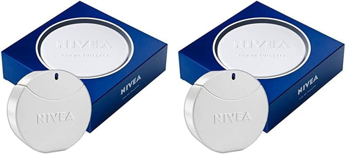 NIVEA Creme Eau De Toilette, Parfum cu aromă emblematică, parfum unisex proaspăt și delicat într-o sticlă de parfum (30 ml) (Pachet de 2)