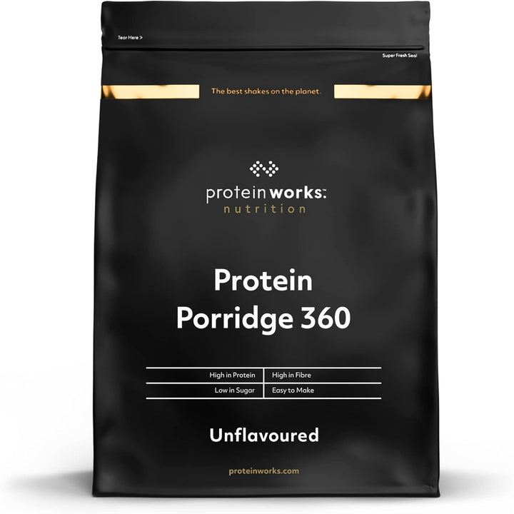 Protein Works - Protein Porridge 360 | Mit Zusätzlichen Vitaminen & Mineralien | Proteinreiches Frühstück | Kalorienarme Haferflocken | 6 Servings | Natürlich | 500G