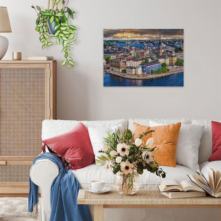 Ravensburger Puzzle Locuri scandinave 12000114 - Stockholm, Suedia - puzzle jigsaw de 1000 de piese pentru adulți și copii de peste 14 ani
