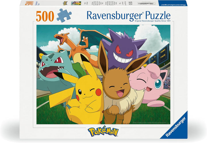 Ravensburger Puzzle 12000441 - Pokémon la stadion - puzzle jigsaw de 500 de piese pentru adulți și copii de peste 12 ani