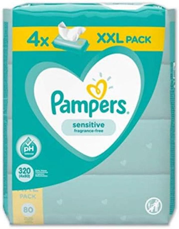 Pampers Sensibel Feuchte Tücher, 3 X 4 X 80 Tücher (960 Wischtücher)