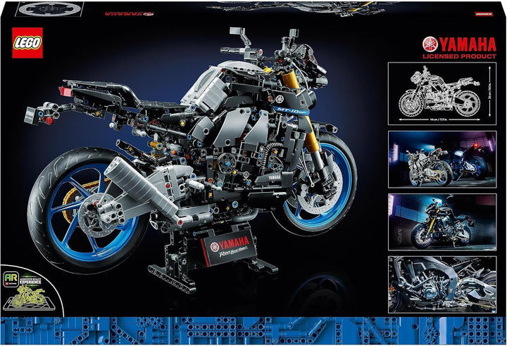 LEGO 42159 Technic Yamaha MT-10 SP Kit model de motocicletă pentru adulți, model autentic de vehicul cu motor cu 4 cilindri, direcție funcțională și aplicație Ar, cadou pentru bărbați și femei