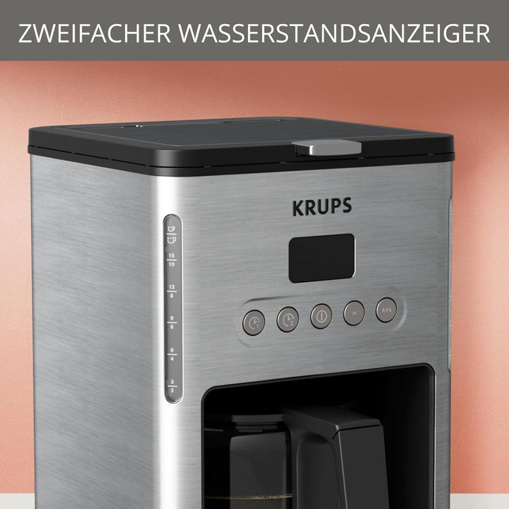 Krups KM442D, oțel inoxidabil, 1,25 Unknown_Modifier, negru