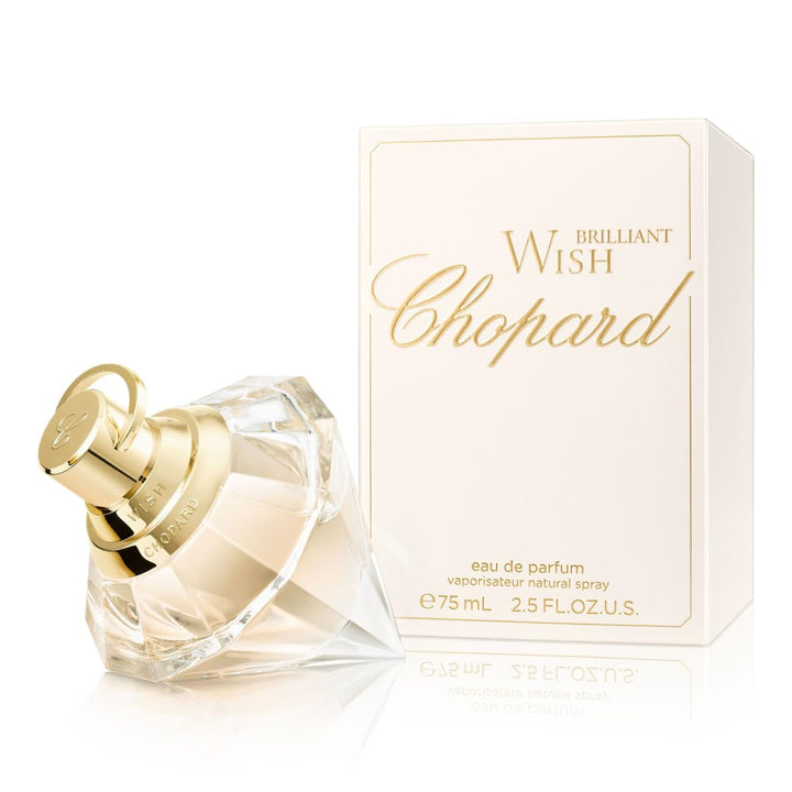 Brilliant Wish 75ml – Apă de parfum pentru femei – Parfum floral proaspăt – Note strălucitoare de fructe de pădure roz, iasomie stelată și frunze de violetă – Parfum pentru femei – Sticlă transparentă