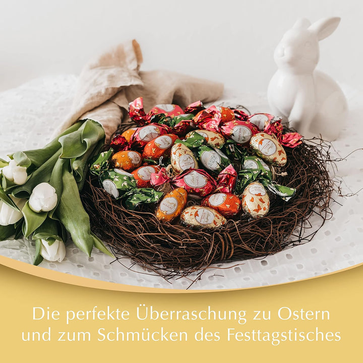 Lindt Schokoladen Eier Mix | 1775 G | Boxen Mit 4 Sorten Schokoladen Eiern: Blätterkrokant, Vollmilch, Nougat, Cresta | Oster Schokolade | Schokoladengeschenk | Ostereier | Schokoeier | Großpackung