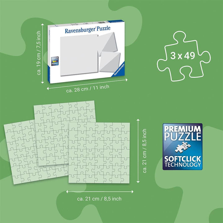 Ravensburger puzzle pentru copii - 12000859 Lumea subacvatică încântătoare - 3X49 piese puzzle pentru copii cu vârsta de peste 5 ani