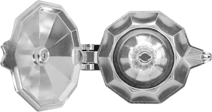 Orbegozo KF 200 - filtru de cafea italian fabricat din aluminiu, capacitate: 2 cești, mâner ergonomic, supapă de siguranță, filtru detașabil
