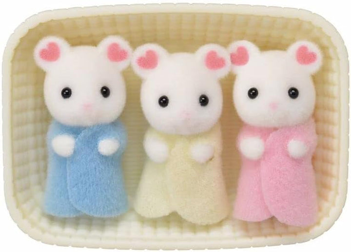 Sylvanian Families L5337 Tripleți de șoareci Marshmallow - Figuri pentru casa de păpuși