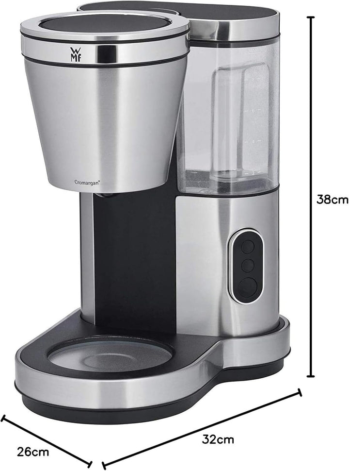 Aparat de cafea cu filtru WMF Lono Aroma (800 W, cu termos, filtru de cafea, 8 cești, filtru pivotant, rezervor de apă detașabil, oprire automată)