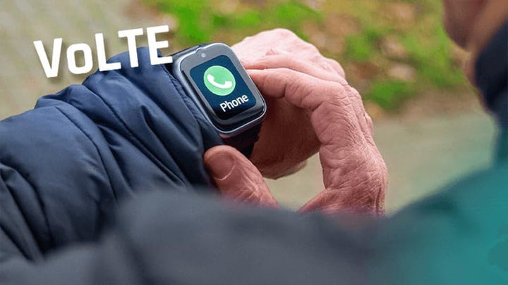smartwatch myPhone CareWatch LTE, urmărire GPS pentru persoanele în vârstă, tehnologie Volte și apel video, notificare de cădere, buton SOS