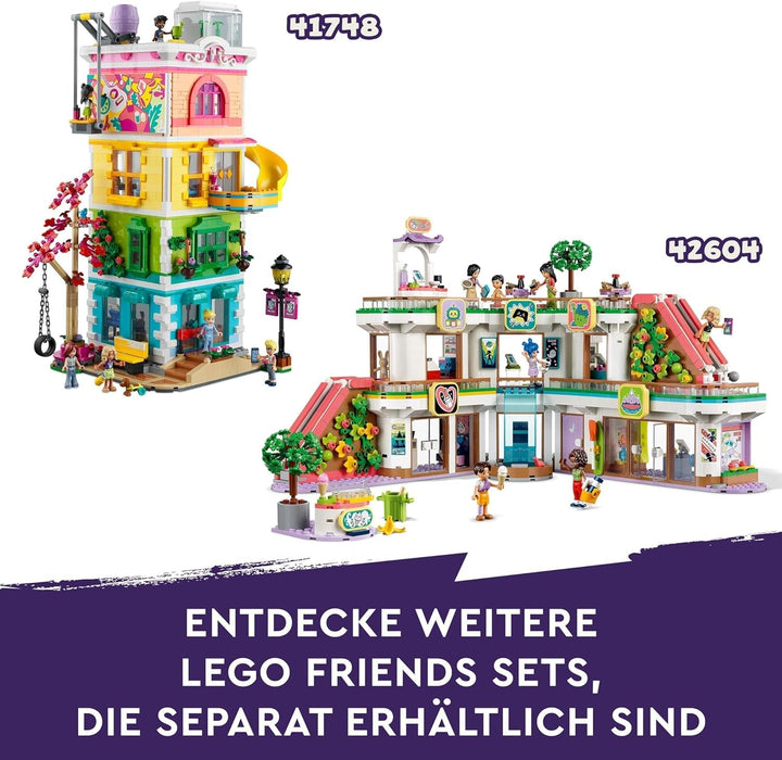 Castelul LEGO Friends cu cazare de vacanță, hotel Playset pentru copii și adolescenți de la 12 ani cu 4 figurine, câine și accesorii, idee de cadou pentru fete și băieți 42638