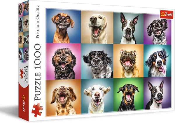 Puzzle Jigsaw - "1000" - Portrete de câini amuzante