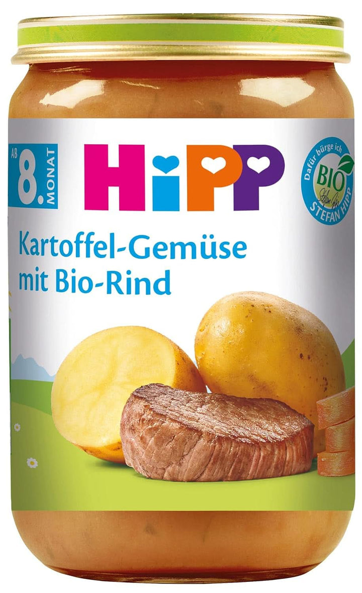 Hipp Kartoffel-Gemüse Mit Bio-Rind, 6Er Pack (6 X 220 G)