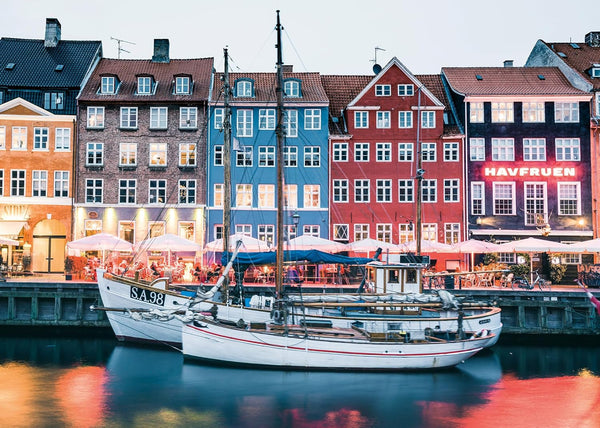 Ravensburger Puzzle Locuri scandinave 12000111 - Copenhaga, Danemarca - puzzle jigsaw de 1000 de piese pentru adulți și copii de peste 14 ani