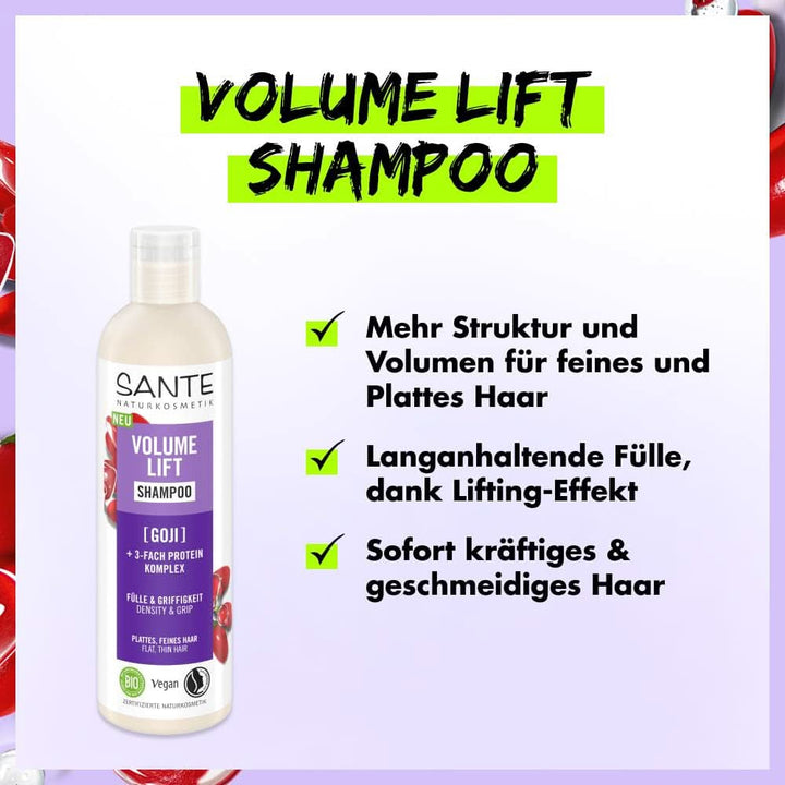 Șampon Sante Natural Cosmetics Volume Lift, 250 ml