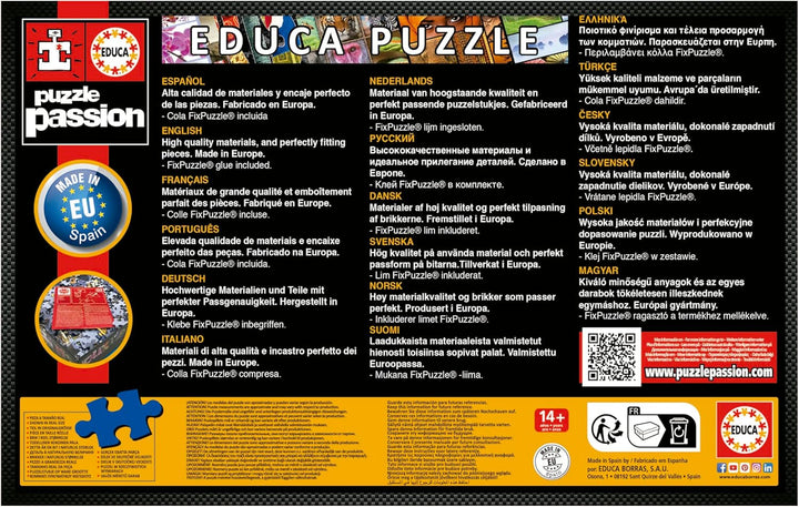 Educa - Puzzle de 1000 de piese pentru adulti | Biblioteca. Dimensiuni: 68 X 48 cm. Include lipiciul de puzzle Fixpuzzle. Pentru 14 ani (19925)