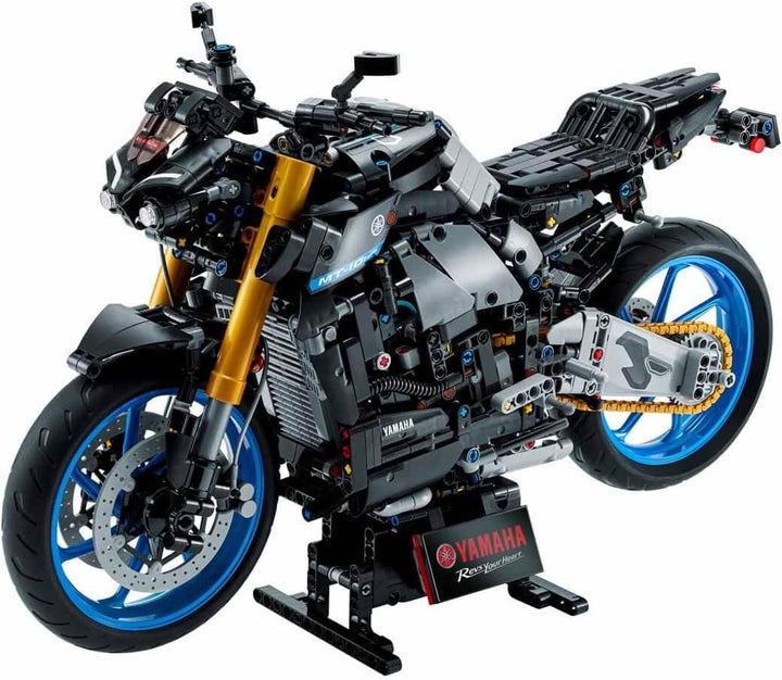 LEGO 42159 Technic Yamaha MT-10 SP Kit model de motocicletă pentru adulți, model autentic de vehicul cu motor cu 4 cilindri, direcție funcțională și aplicație Ar, cadou pentru bărbați și femei