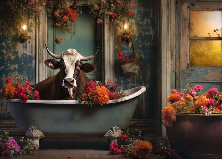 Ravensburger Puzzle 12000782 - Vaca în cadă - Puzzle de 1000 de piese pentru adulți și copii de la 14 ani,