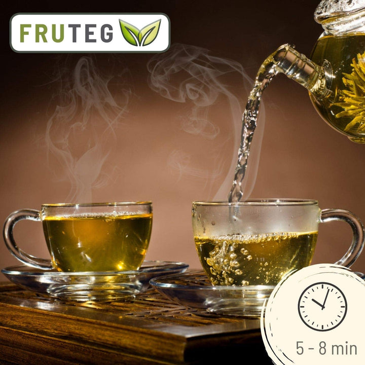Teeverliebt - Ceai de fructe vrac Amestec pentru șemineu 1000 G I Amestec de ceai cu aromă de Crăciun și fructe de iarnă I Bio 1 Kg