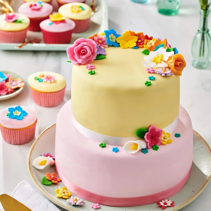 FunCakes fondant rulat verde lime: Ușor de folosit, neted, flexibil, moale și pliabil, perfect pentru decorarea torturilor, halal, kosher și fără gluten, 250g Pasta de zahar Naty Shop