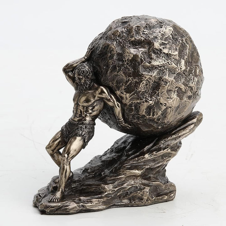 Hades zeu grec al lumii subterane cu statuie cu creier, 26,9 cm, rășină turnată la rece, finisaj bronz antic Statuete si sculpturi Naty Shop Bronz Lungime 4 3/4 * Lățime 2 3/4 * Înălțime 4 3/8 (inch)