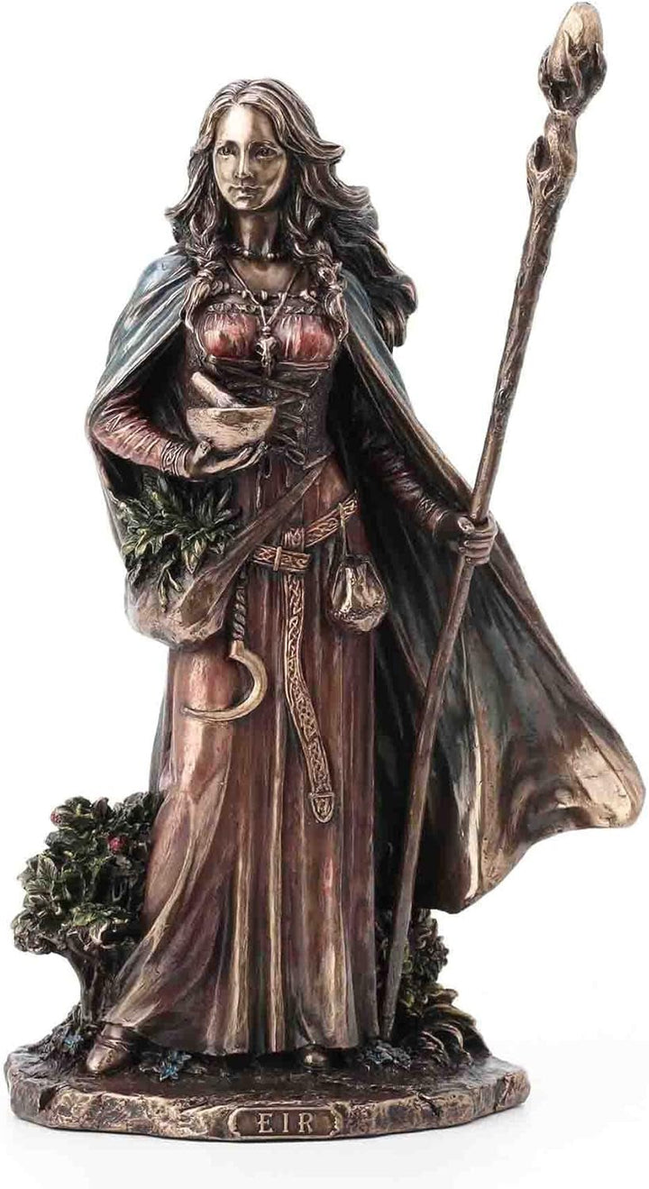 Hades zeu grec al lumii subterane cu statuie cu creier, 26,9 cm, rășină turnată la rece, finisaj bronz antic Statuete si sculpturi Naty Shop Bronz 8.75 inch