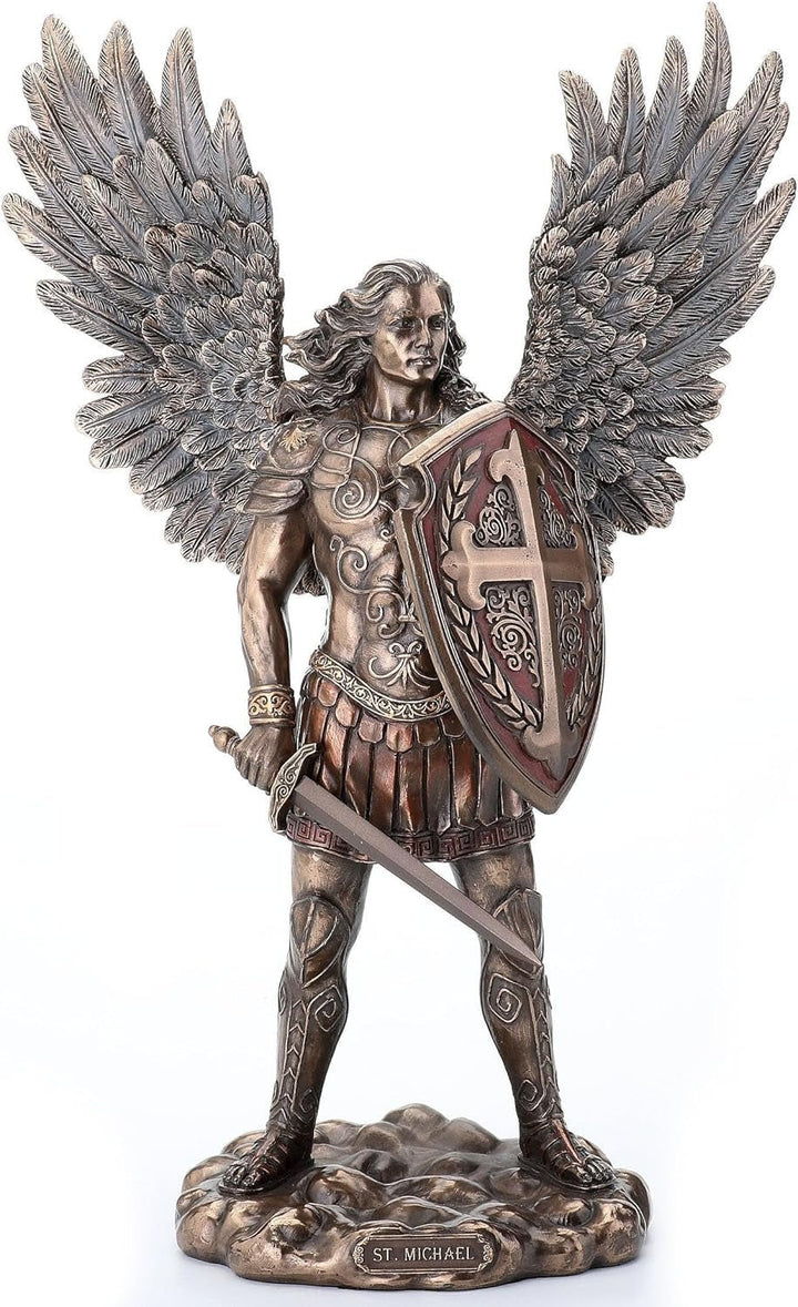 Hades zeu grec al lumii subterane cu statuie cu creier, 26,9 cm, rășină turnată la rece, finisaj bronz antic Statuete si sculpturi Naty Shop Bronz 10.5" X 4.5" X 13.8"