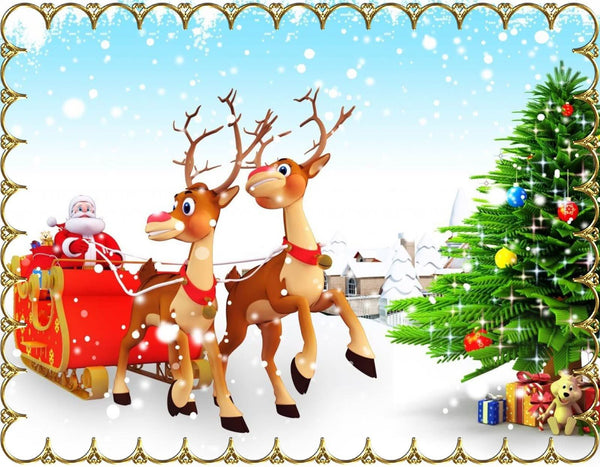 Imagine comestibila, vafa, format A4, Craciun Imagini comestibile Nati Shop