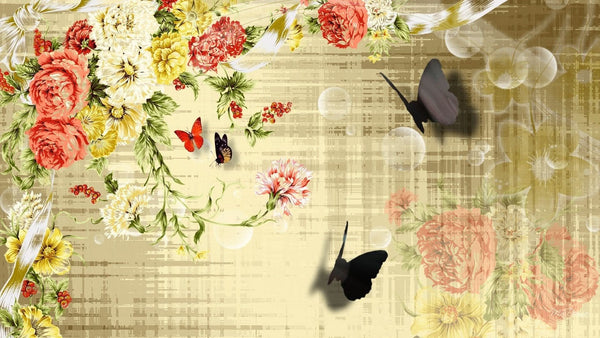 Imagine comestibila, vafa, format A4, Floare (Vintage) Imagini comestibile Nati Shop