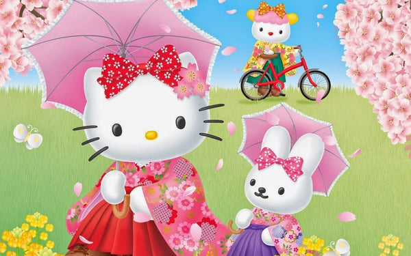 Imagine comestibila, vafa, format A4, Hello Kitty Imagini comestibile Nati Shop