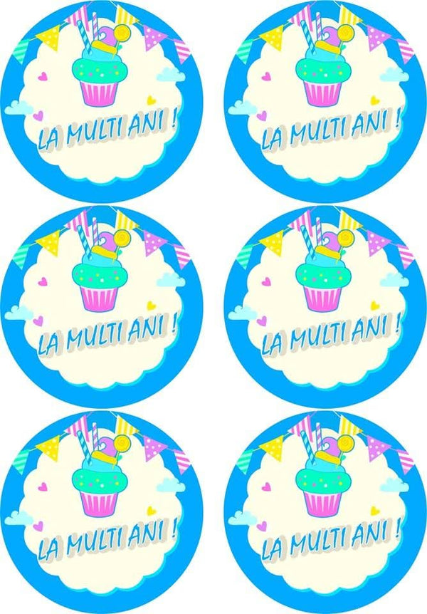 Imagine comestibila, vafa, format A4, Mesaje Aniversare Imagini comestibile Nati Shop