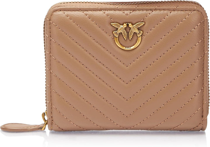 Pinko női taylor cipzár a juh nappa chevron utazási kiegészítők pénztárca