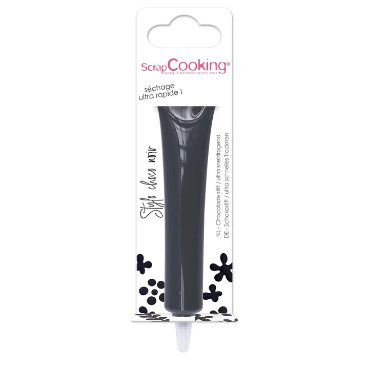 ScrapCooking - colorant alimentar, diverse culori, la tub pentru scriere, 25 grame Pasta de zahar Naty Shop Negru 25 G (1 pachet)