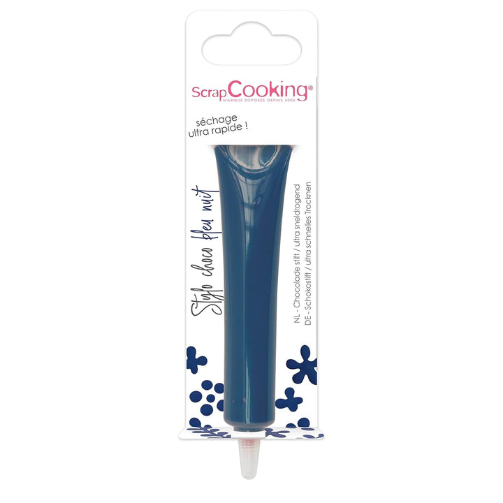 ScrapCooking - colorant alimentar, diverse culori, la tub pentru scriere, 25 grame Pasta de zahar Naty Shop Albastru de noapte Mic