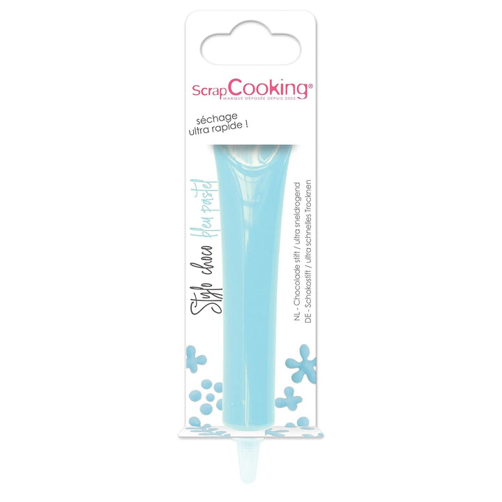 ScrapCooking - colorant alimentar, diverse culori, la tub pentru scriere, 25 grame Pasta de zahar Naty Shop Albastru pastel Mic