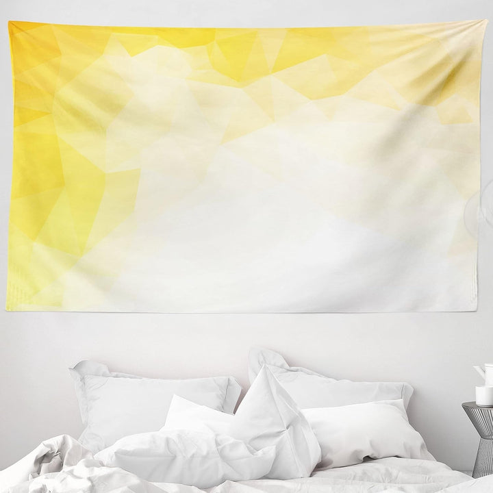 Tapiserie abakuhaus wanderlust harta animala lumii desene Casa - Accesorii si Decoratiuni Naty Shop Galben Alb 230L X 140B Cm