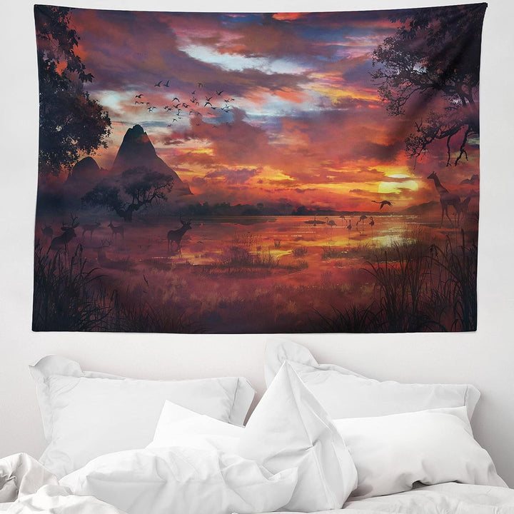 Tapiserie abakuhaus wanderlust harta animala lumii desene - Naty Shop