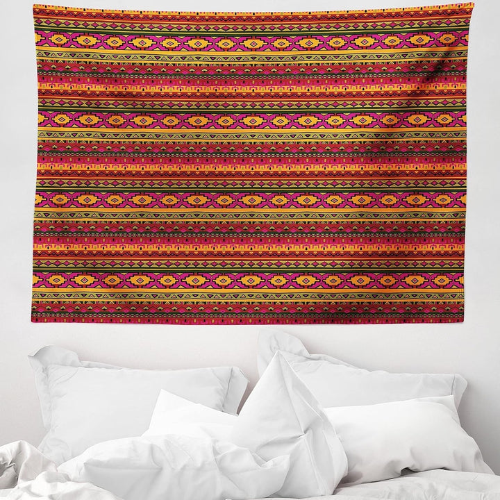 Tapiserie abakuhaus wanderlust harta animala lumii desene Casa - Accesorii si Decoratiuni Naty Shop Roșu închis portocaliu 150L X 110B Cm