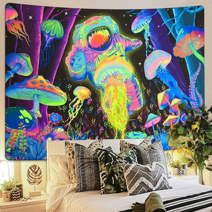 Tapiserie alishomtll black light abstract wall art Casa - Accesorii si Decoratiuni Naty Shop