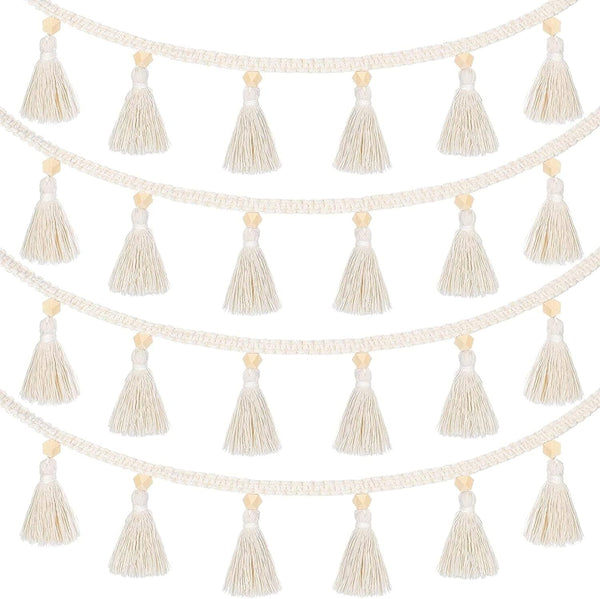 Tapiserie bucati franjuri ghirlanda banner bumbac tesute Casa - Accesorii si Decoratiuni Naty Shop Default Title