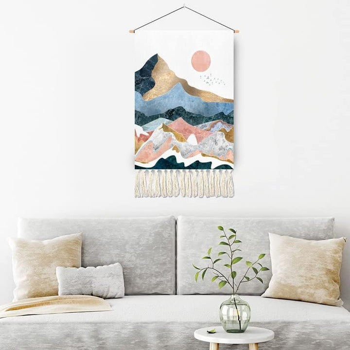 Tapiserie bucati tesuta munti paduri soare luna Casa - Accesorii si Decoratiuni Naty Shop