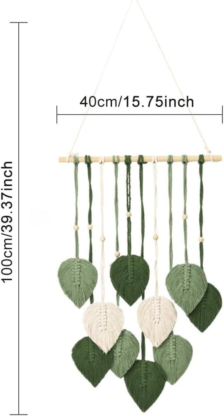 Tapiserie franghie bumbac facuta manual plante decorative nunta Casa - Accesorii si Decoratiuni Naty Shop