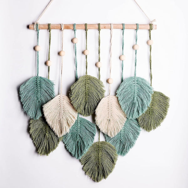 Tapiserie hanging handmade tesute frunze pana Casa - Accesorii si Decoratiuni Naty Shop Default Title
