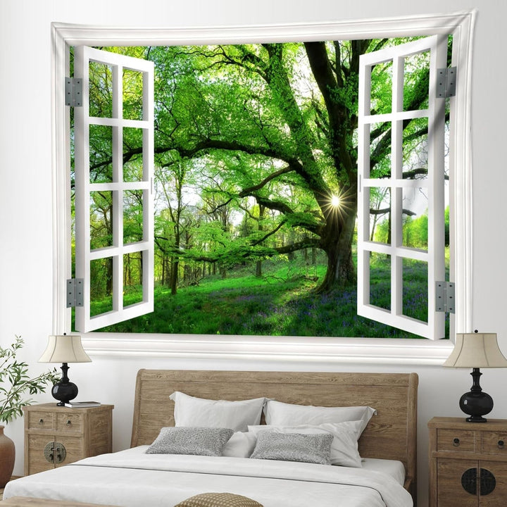 Tapiserie peisaj jungla xxl padure panza fereastra Casa - Accesorii si Decoratiuni Naty Shop
