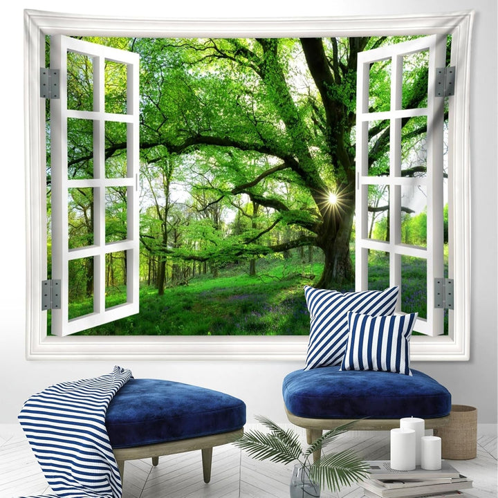 Tapiserie peisaj jungla xxl padure panza fereastra Casa - Accesorii si Decoratiuni Naty Shop